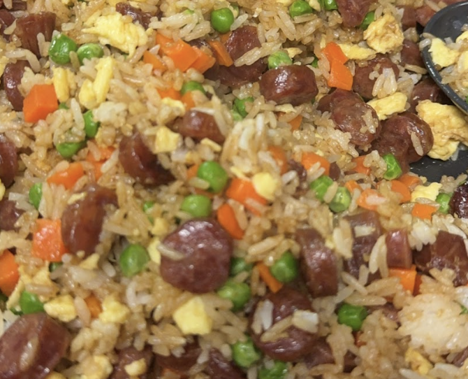 Fried Rice and Orange Chicken